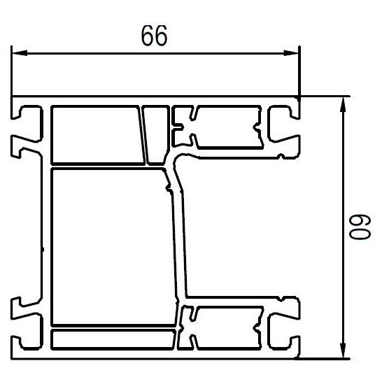 SLIDING-WINDOW 60 MM (PVC)