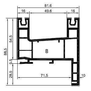 CORREDERA VENTANA (S03SF) (PVC)