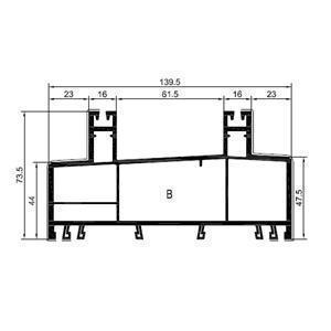 CORREDERA PUERTA (S07ST) (PVC)