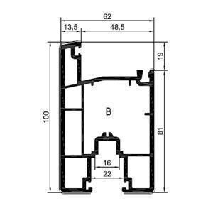 CORREDERA PUERTA (S07ST) (PVC)