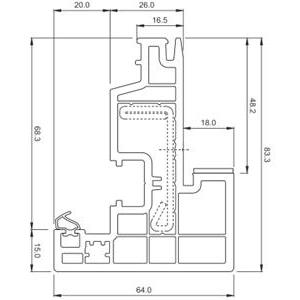 (COP) A-84 HOJA OCULTA PASSIVHAUS 1.0 (PVC)