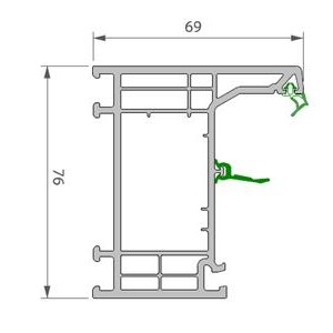 ELEGANT INFINITY THERMOFIBRA PUERTA CALLE (PVC)