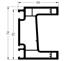 (AY) CORREDERA PERIMETRAL PVC VELA